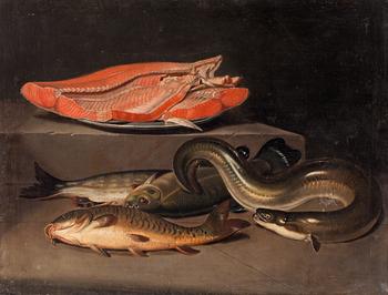 Pehr Hilleström, Stillife with fishes.