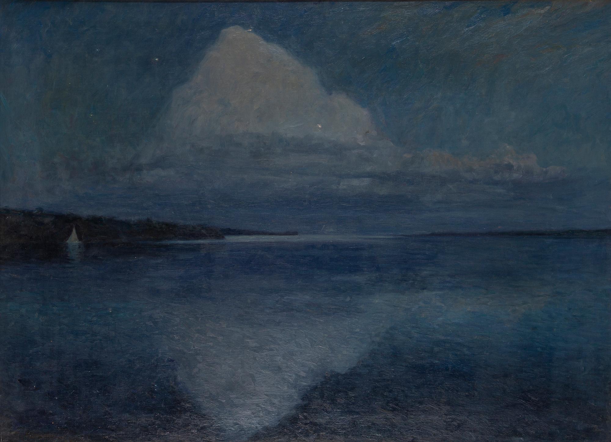 GOTTFRID KALLSTENIUS, olja på uppfodrad duk, signerad G. Kallstenius och daterad -09.