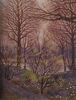 Oskar Bergman, Evening mood by the water.