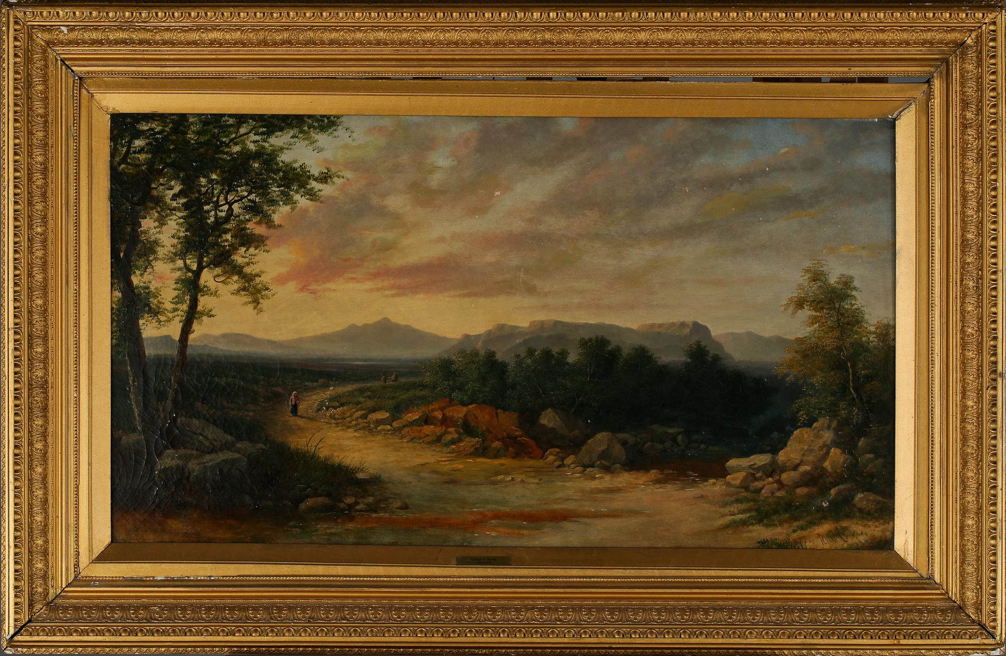 GEORGE WILLHELM HORLOR, olja på duk, signerad.