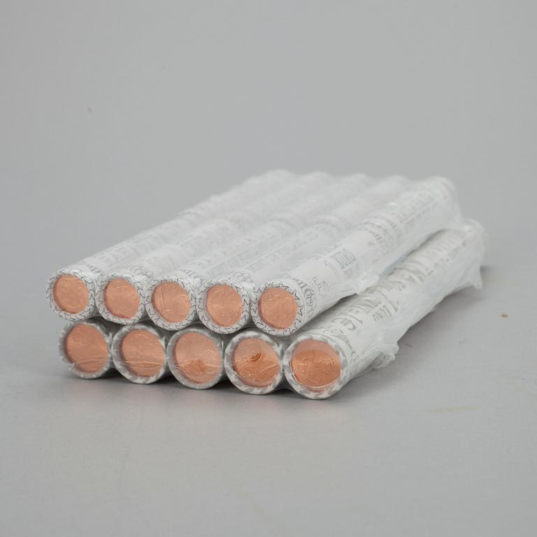 MYNT, 20x50 st, design Heikki Häiväoja / Luc Luycx, Myntverket i Finland.