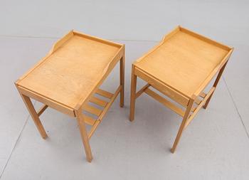 SÄNGBORD, 1 par, Bertil Fridhagen, Bodafors, 1964.