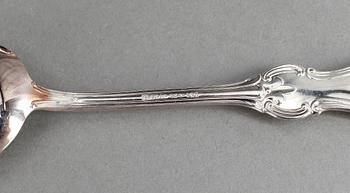 BESTICKSSERVIS, silver, "Olga", 20 delar, vikt ca 783 gram inkl. knivar med stålblad.