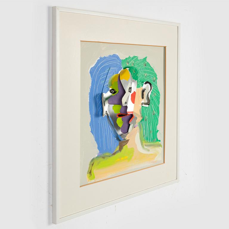 Timo Solin, blandteknik, osignerad.