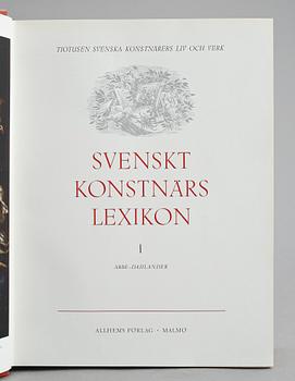 BOKVERK, 5 band, "Svenskt konstnärslexikon", Allhems förlag, Malmö, 1952-67.