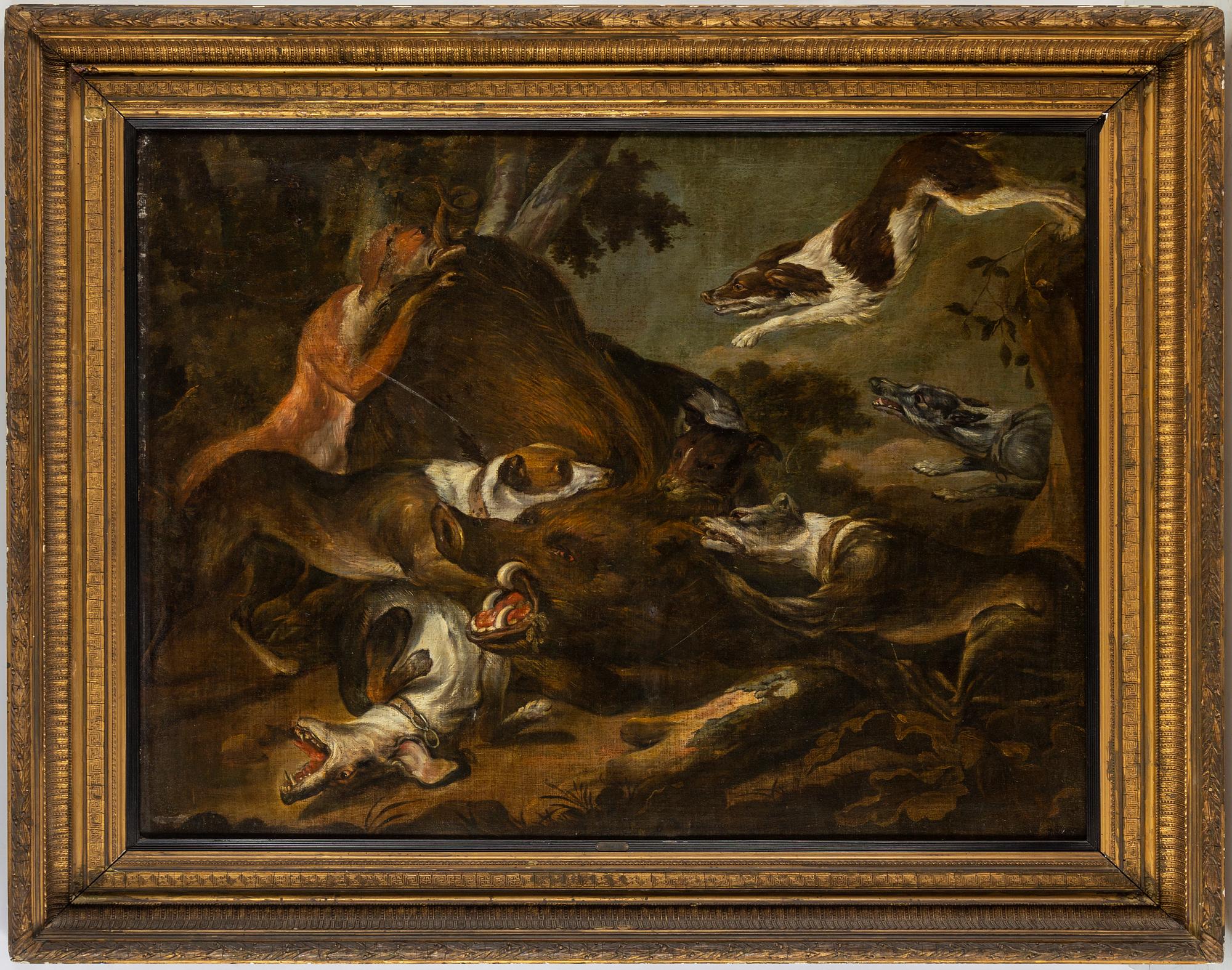 PAUL DE VOS, oil on canvas.