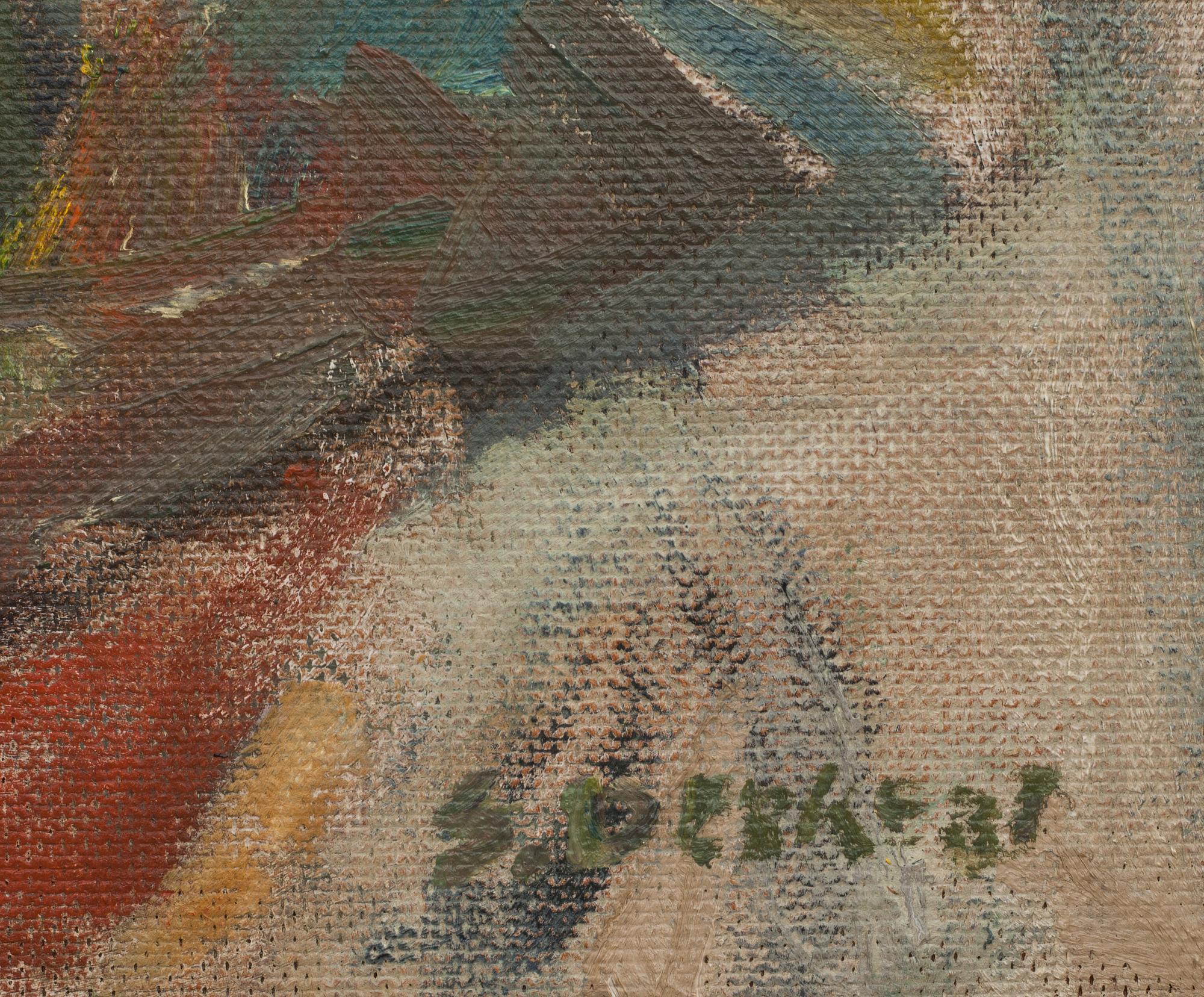 SIRI DERKERT, olja på pannå, signerad.