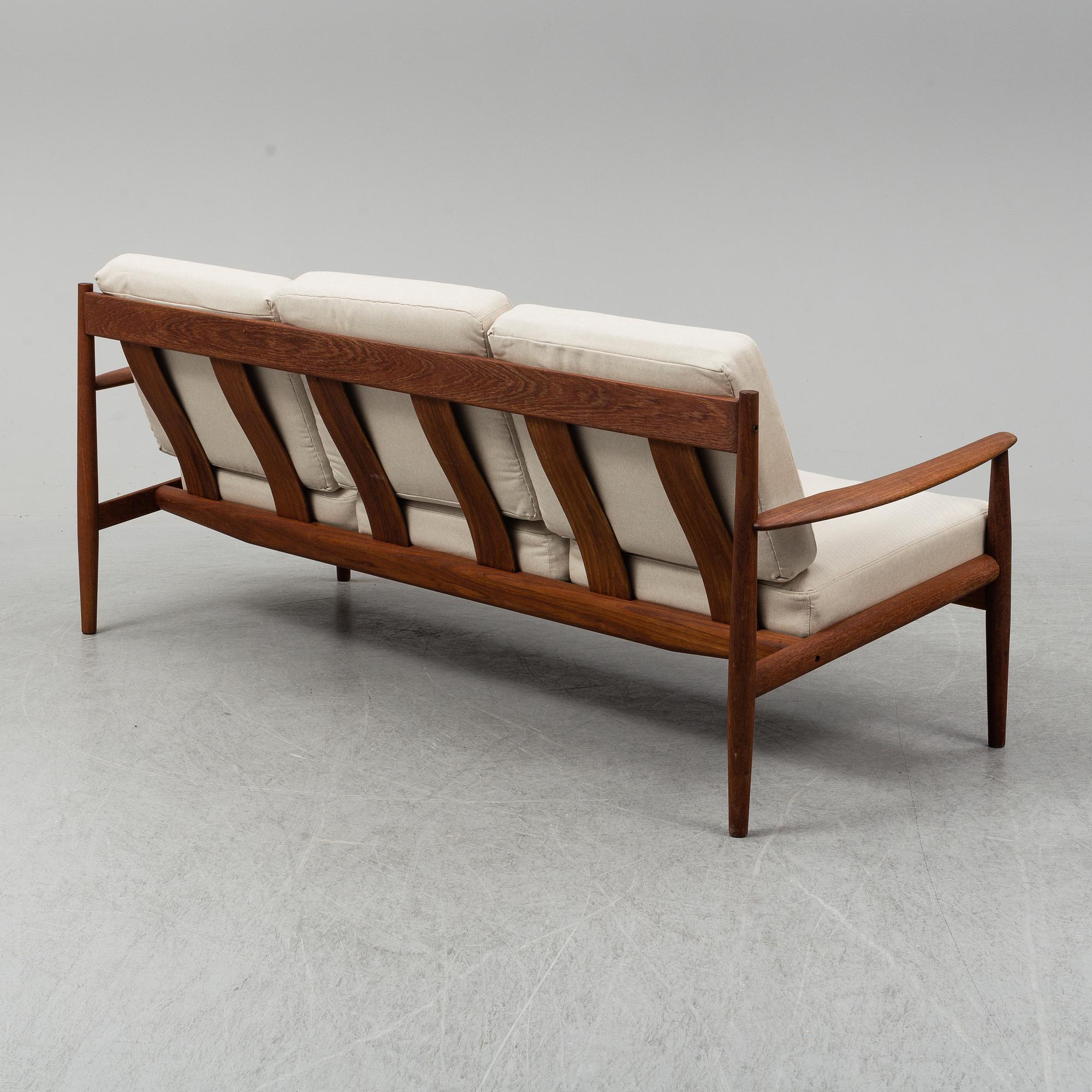 A teak sofa by Grete Jalk for France & Son, designed 1963.