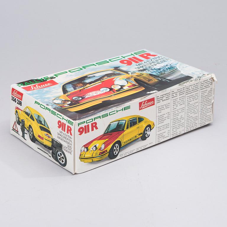 LEKSAKSBIL, Rallye Porsche 911R, Schuco 1970-tal.