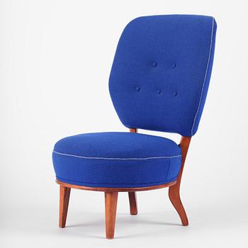 Swedish Modern, an upholstered chair, probably 1940s.
