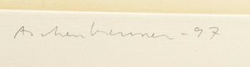 Lennart Aschenbrenner, litografier 2 st signerade daterade och numrerade  97 2/48 samt EA I/V.