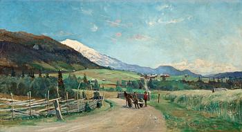 108. Anton Genberg, Summer landscape from Duved.