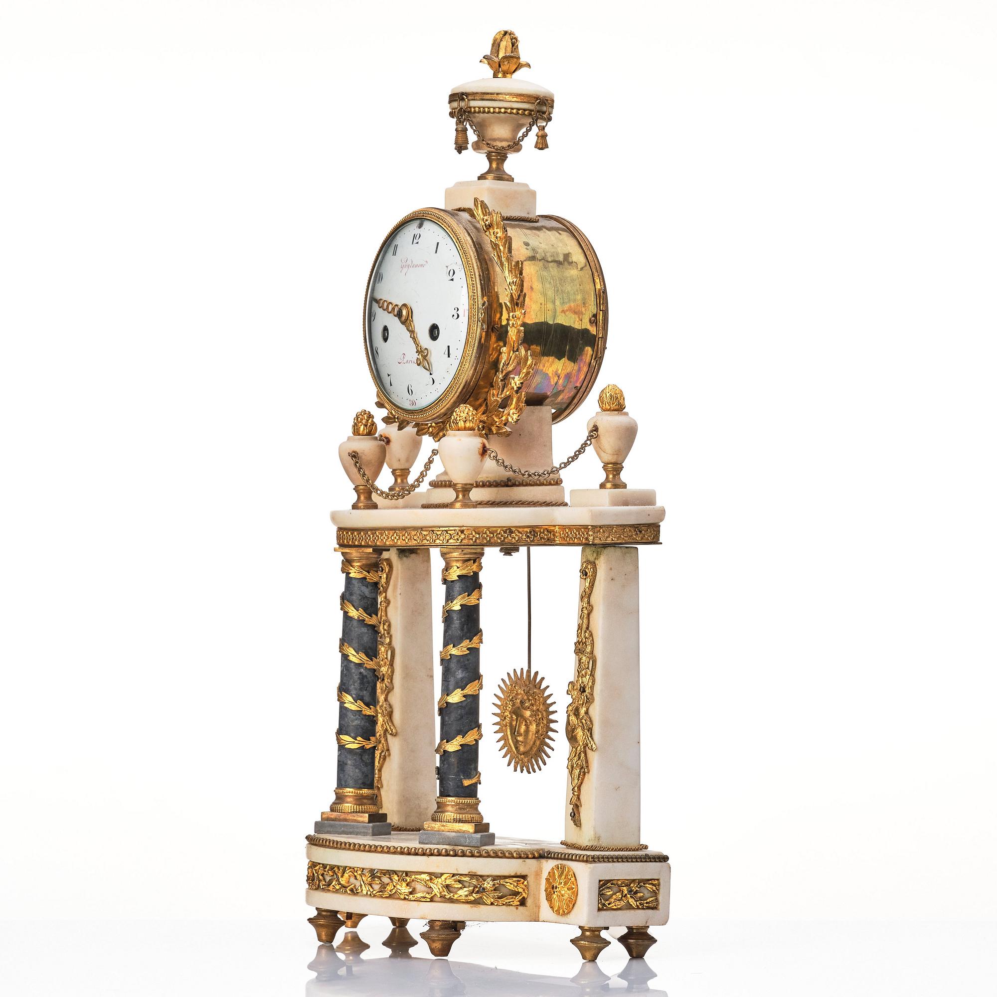 Bordspendyl, Frankrike 1700-talets senare del, Louis XVI.