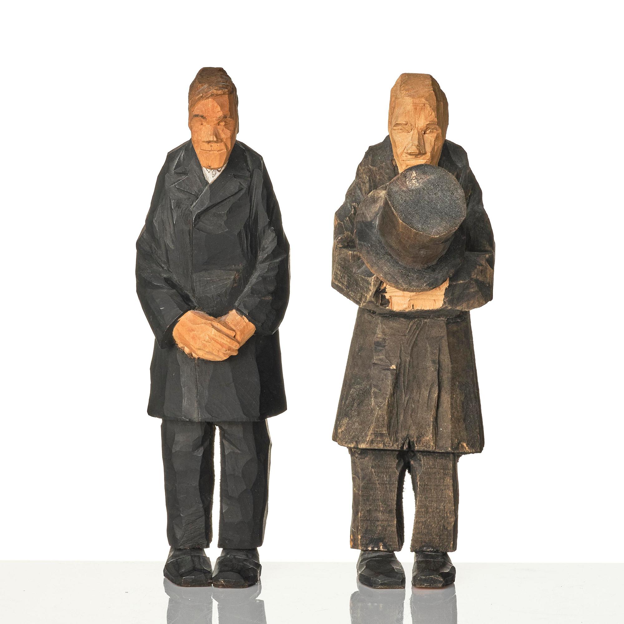 Axel Petersson Döderhultarn, "Bröllop" (The wedding) (7 pieces).