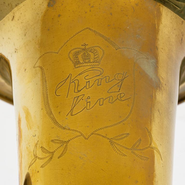 A brass Baritone horn, 'King Line', 20th Century.