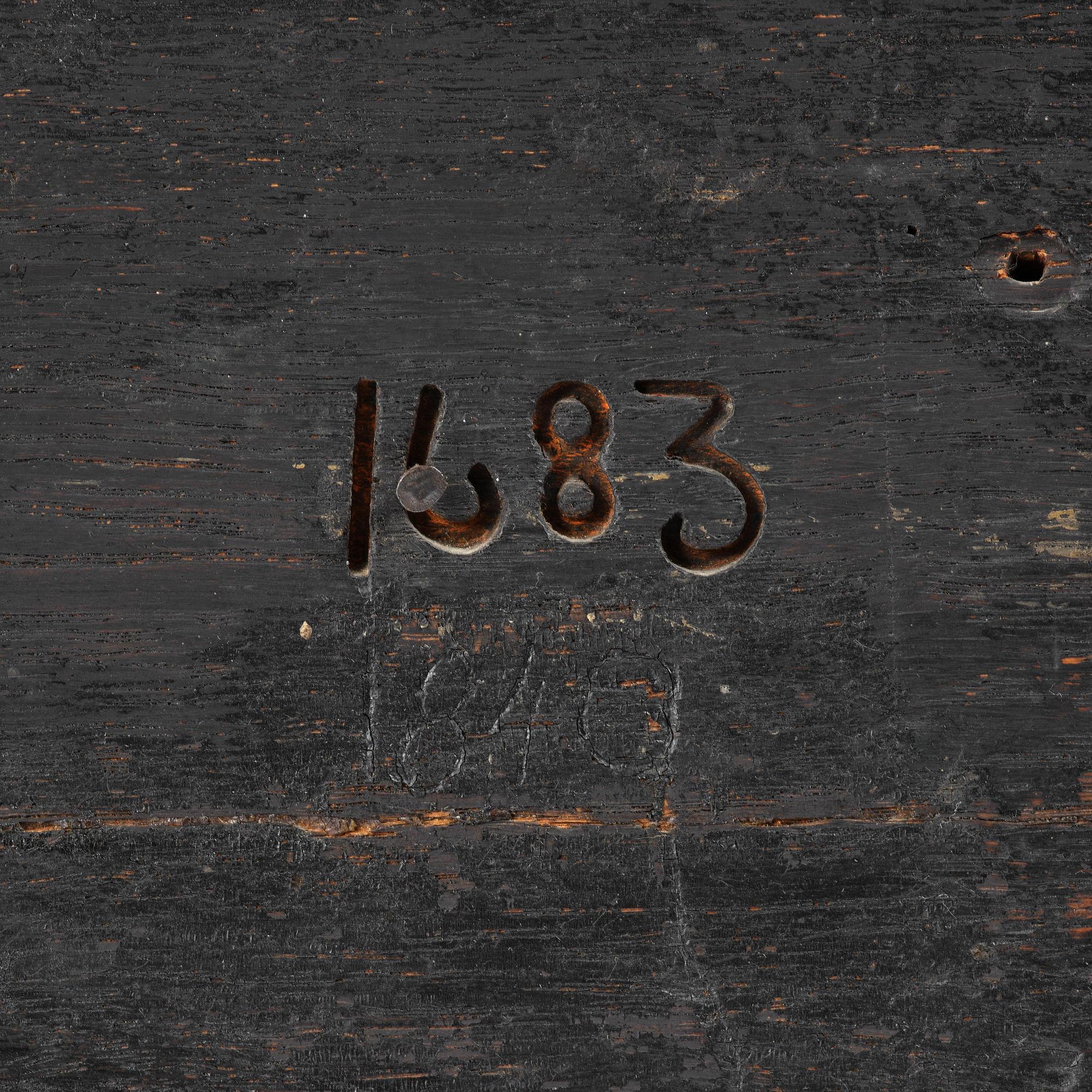 A Swedish Baroque Royal writing desk, by Hindrich von Hachten Ordered for the queen Hedvig Eleonora (1636-1715) 1683.