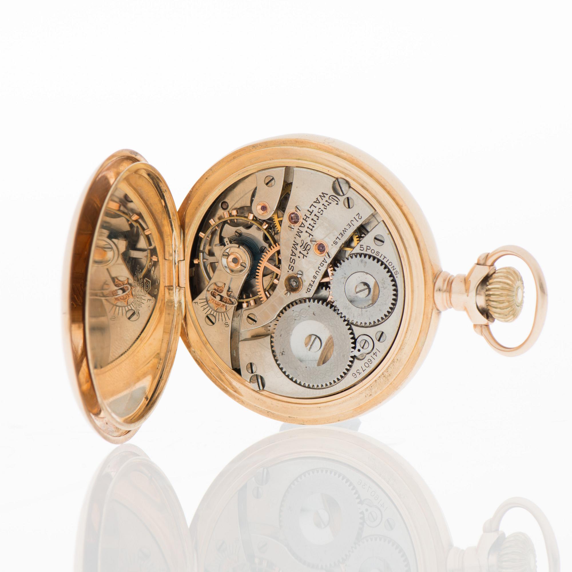 WALTHAM, pocket watch, 51 mm.