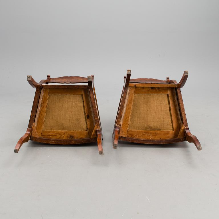 A PAIR OF RUSSIAN ARMCHAIRS, Nikolai I, first half of the 19th century.