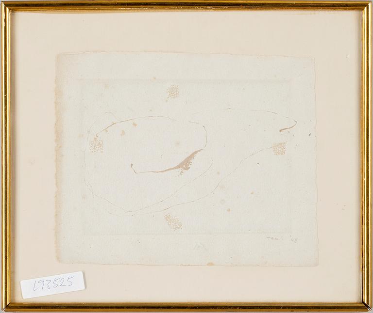 JEAN FAUTRIER, tusch, sign och dat -63.