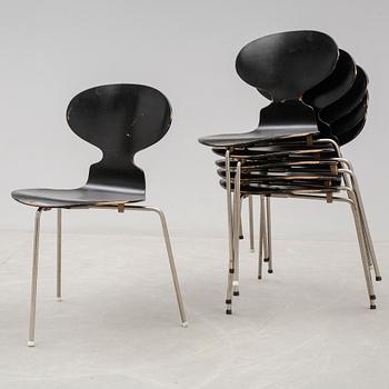 STOLAR, 6 st, "Myran", Arne Jacobsen, Fritz Hansen.