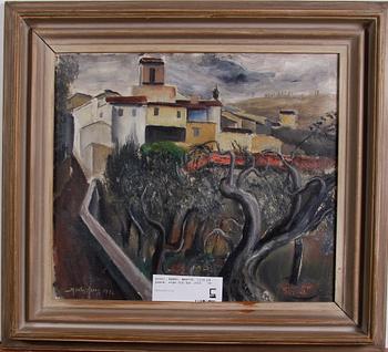 ÅBERG, MARTIN, olja på pannå, sign och dat 1922.