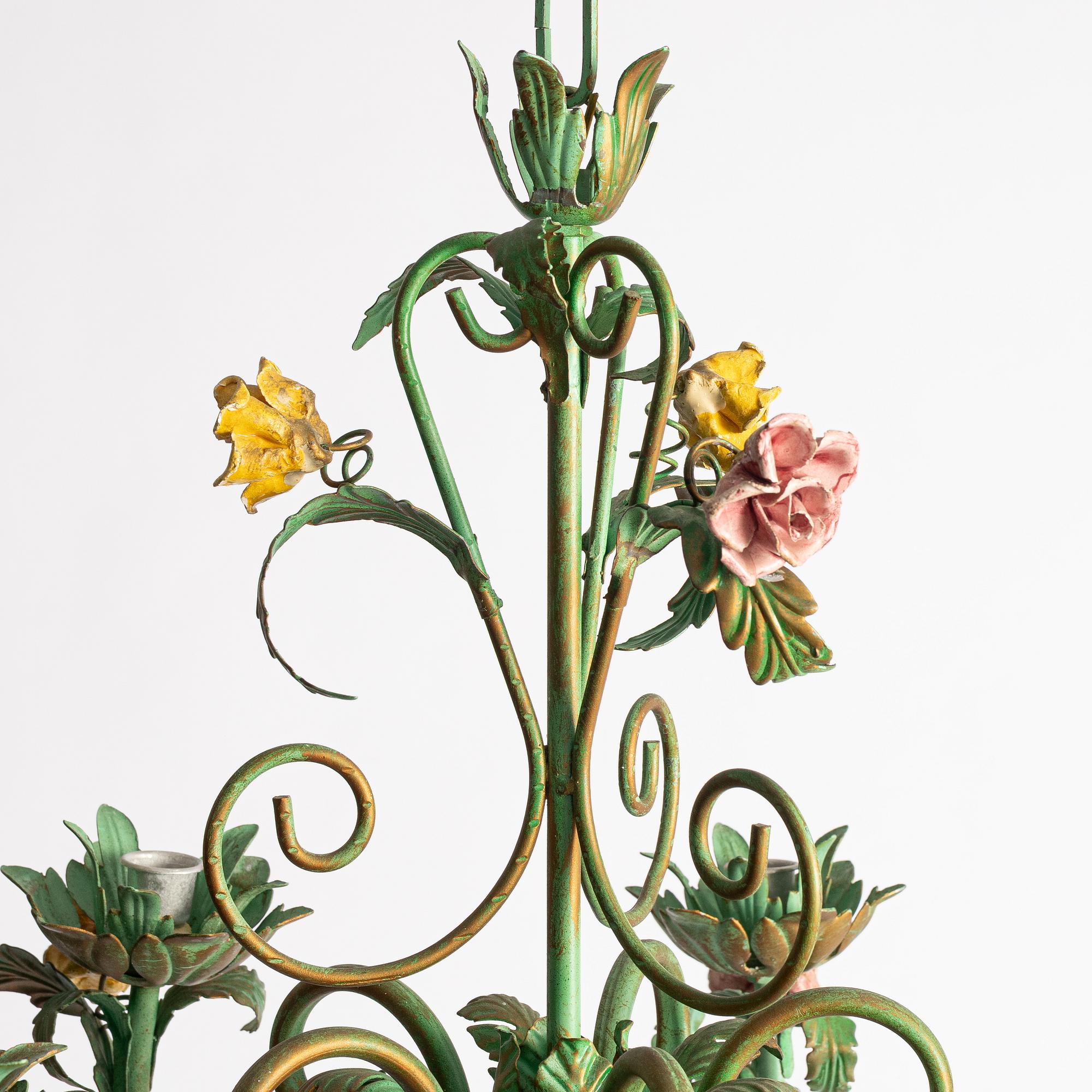 A chandelier, probably Italy, second half of the 20th century.