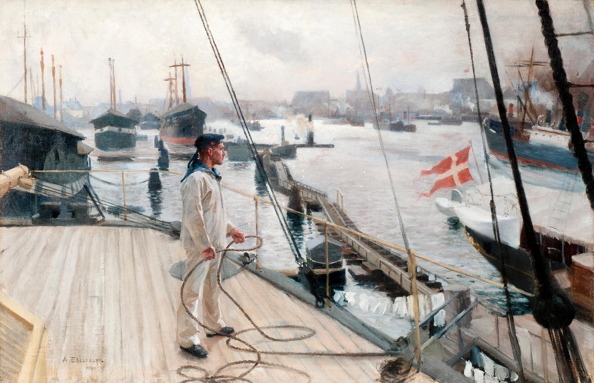 Albert Edelfelt, "FROM  THE PORT OF COPENHAGEN I".