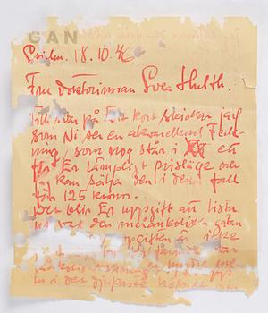 Gösta Adrian-Nilsson, Street view at night.