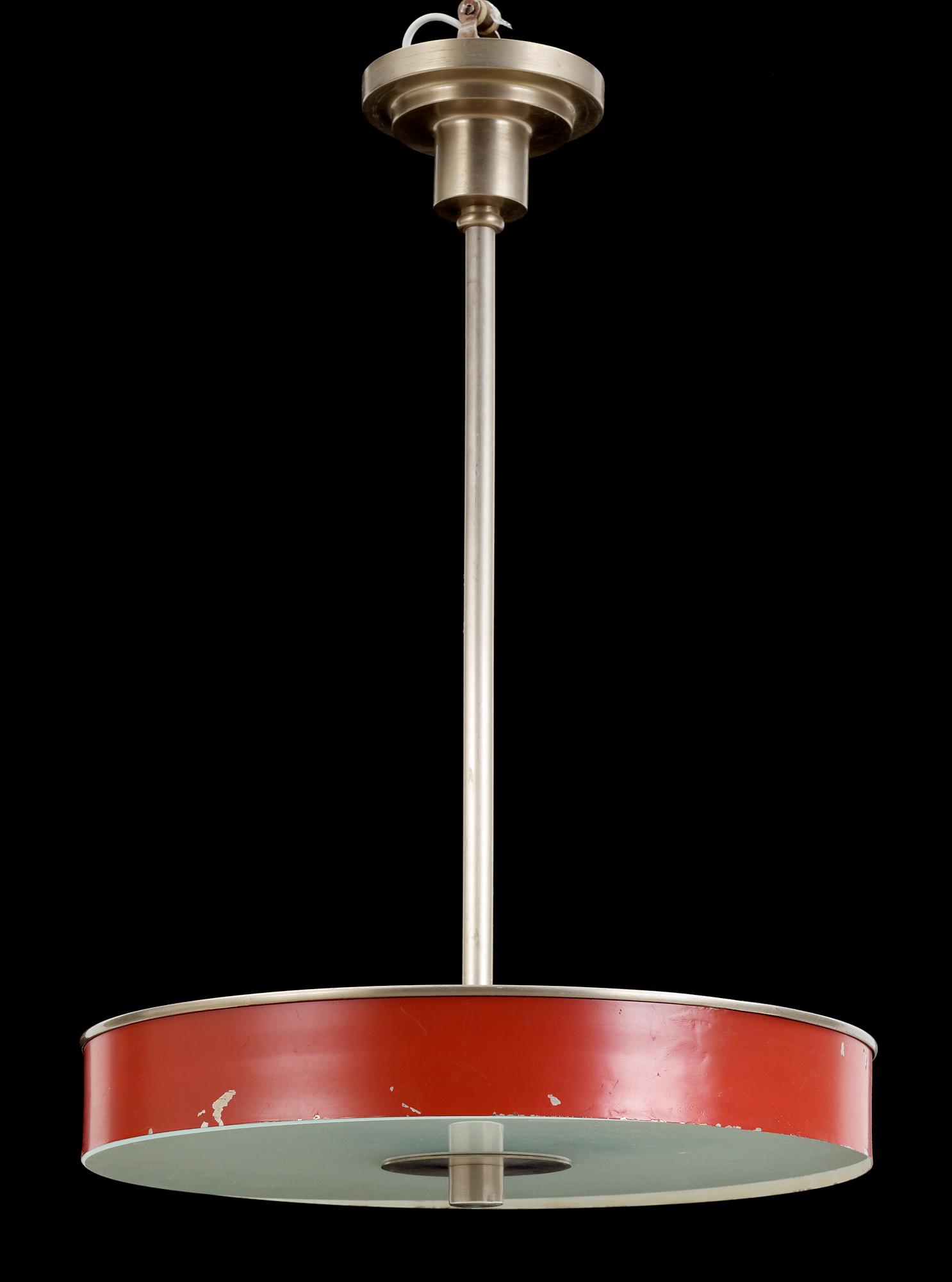 TAKLAMPA, Böhlmarks, art deco, 1930-tal. Höjd 70 cm.