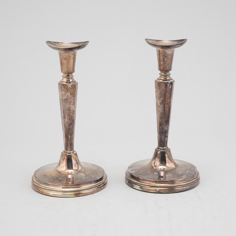 Eric Löfman, ljusstakar, ett par, silver, Mema, 1991.
