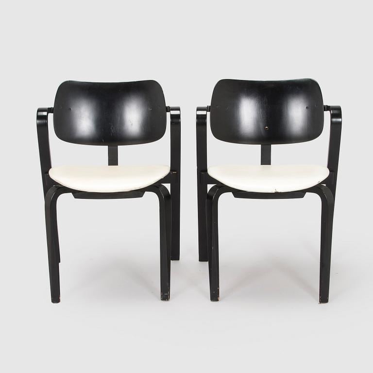 Ilmari Tapiovaara, a set of six 1960s 'Aslak' armchairs for Asko, Finland.