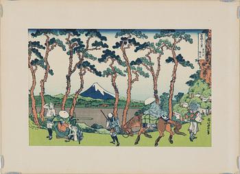 KATSUSHIKA HOKUSAI, WOOD CUT, 3, Japan, 19TH Century.