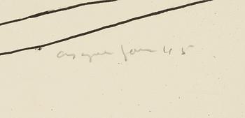 Asger Jorn, litografi, signerad och daterad -45.