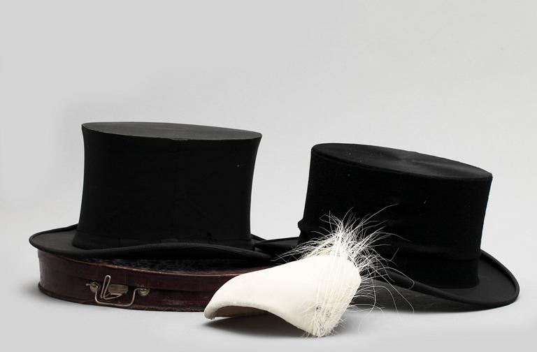 HÖG HATT, CHAPEAU CLAQUE samt DAMHATT, 1900-talets första hälft.