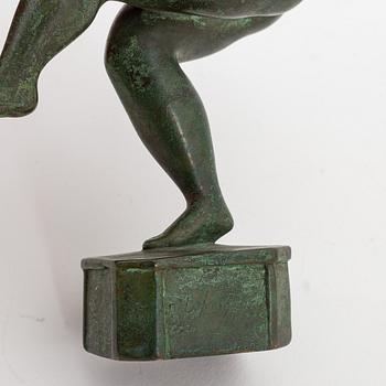 Nils Fougstedt, sculpture, bronze, signed.