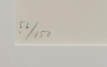 PETER HAHNE, two signed and numbered colour etchings.