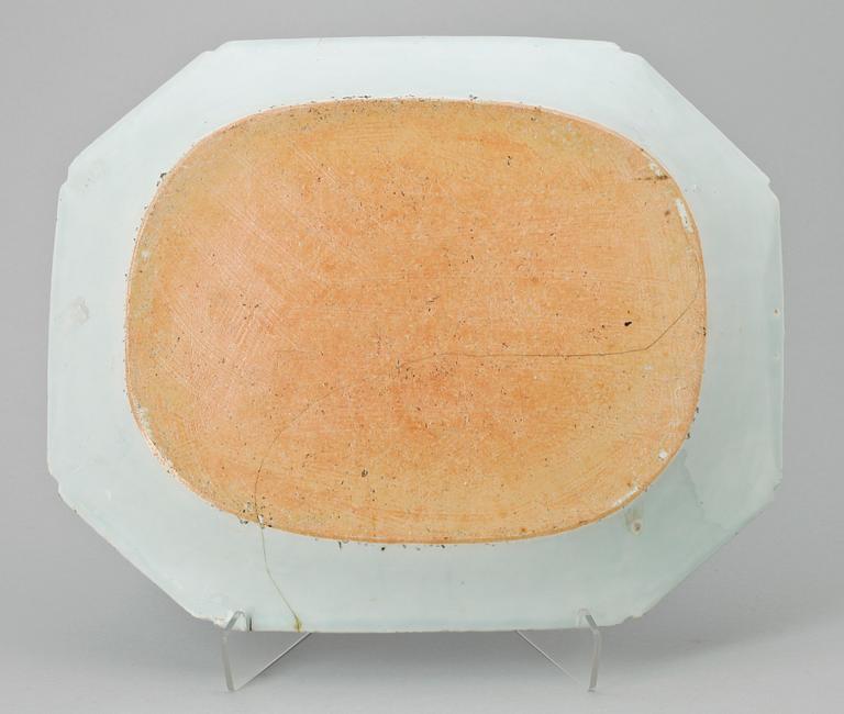 STEKFAT, kompaniporslin, Qing dynastin, Qianlong (1736-95), Kina.