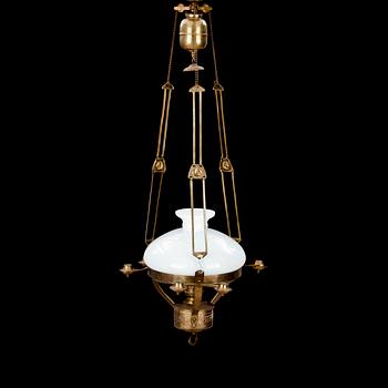 TAKFOTOGENLAMPA, jugend, tidigt 1900-tal. Diam 52.