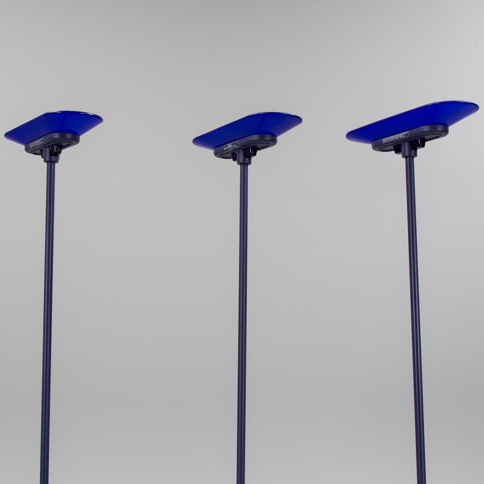 Three "Jill 380" uplights by Arteluce, late 20th century.