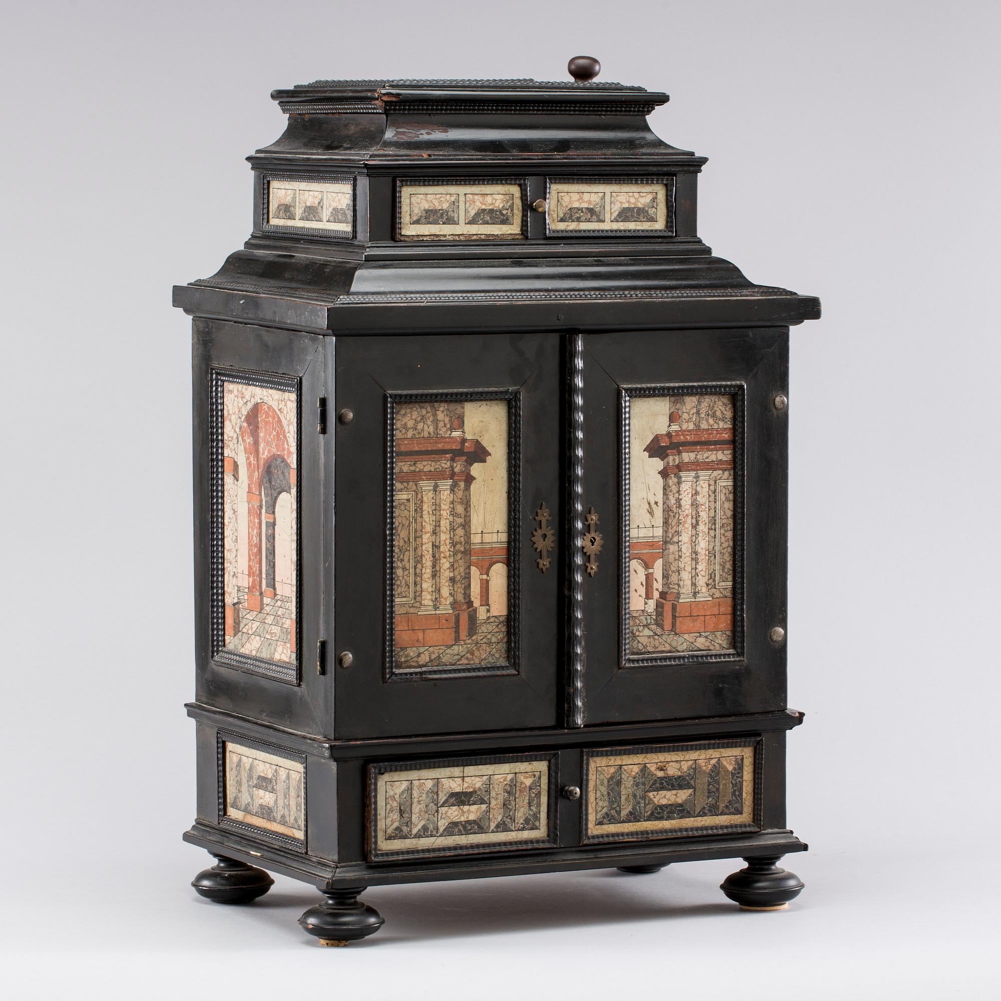 KABINETTSKÅP, barock, 1600-tal.