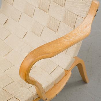 FÅTÖLJER, 2 st, "Eva", Bruno Mathsson, Dux, 1900-talets andra hälft.