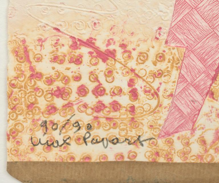 MAX PAPART, carborundumetsning, sign o numr 90/90.
