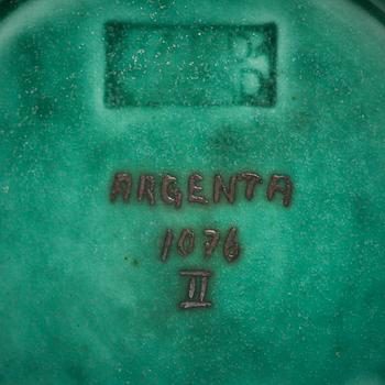 VAS. Stengods. "Argenta", Wilhelm Kåge, Gustavsberg.