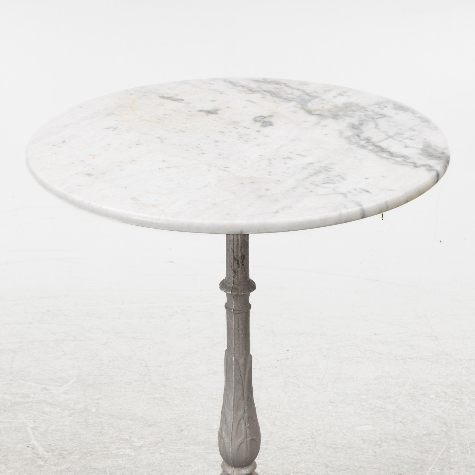 A café table, Byarums Bruk, Vaggeryd, contemporary production.