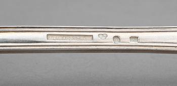 SERVISDELAR, 5 delar, silver, bl a Anders Wedin. Söderhamn, 1800-tal. Vikt 284 gram.