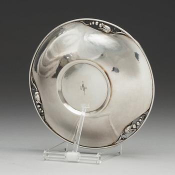 GEORG JENSEN, fat, "Magnolia/Blossom", Jensen & Wendel, Köpenhamn 1945-51, sterling,