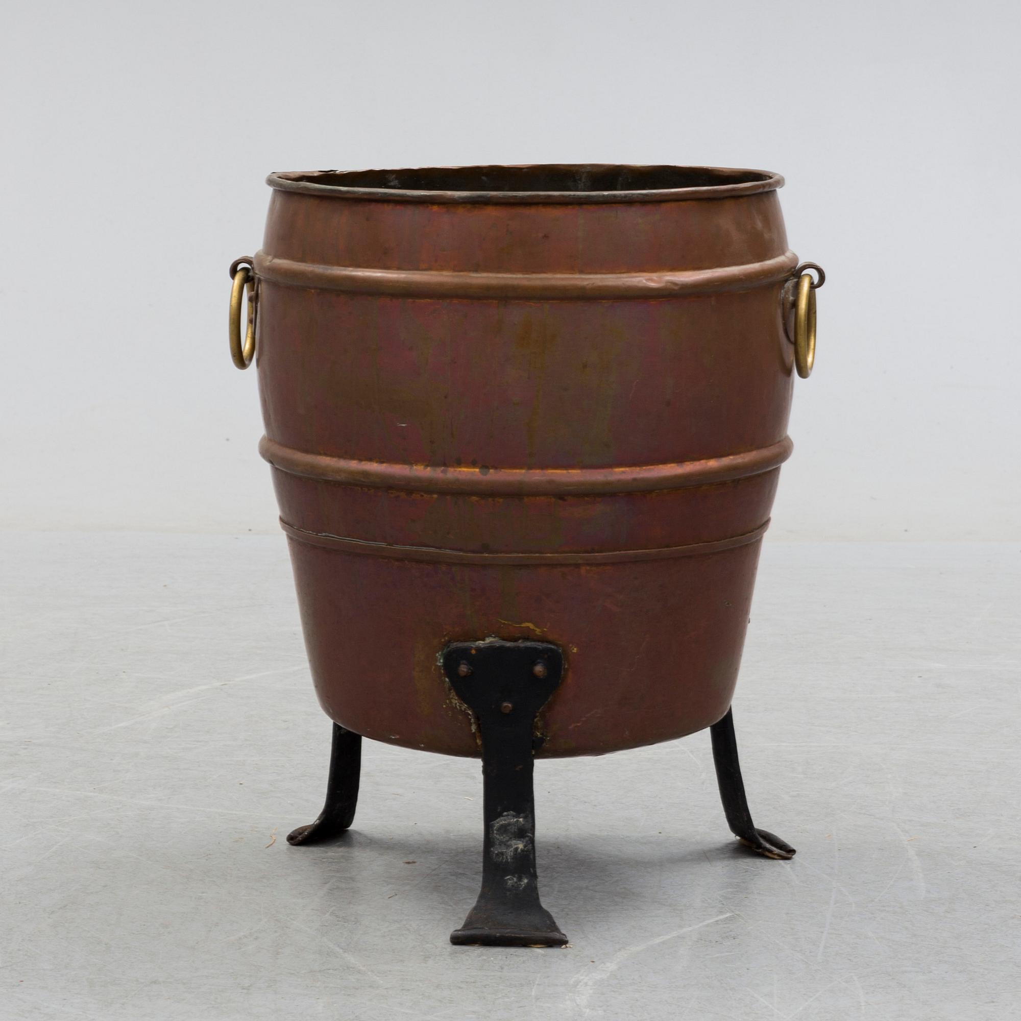 A copper barrel circa 1900.