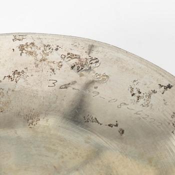 Two pairs of Persian silver candle holders, 20th century.