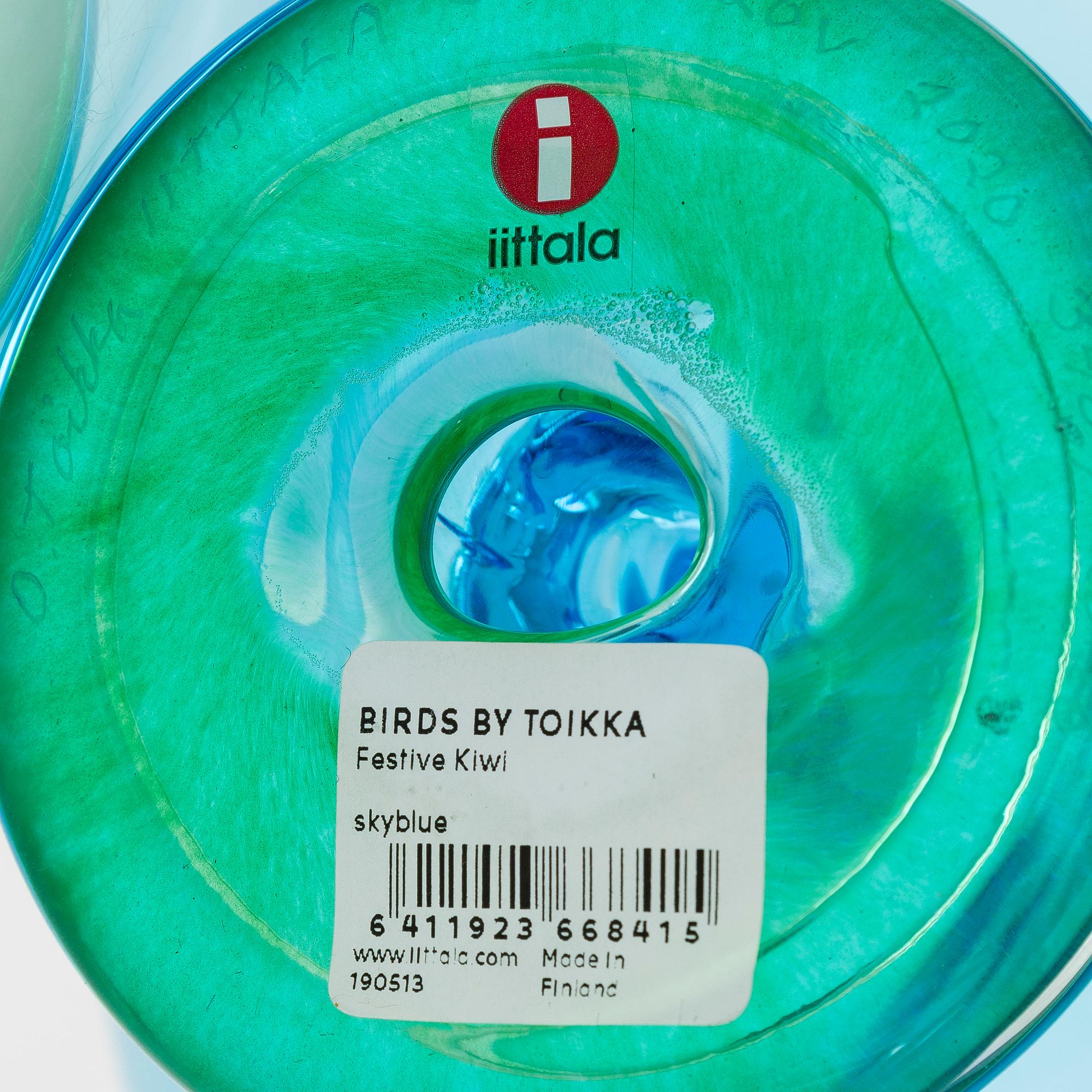Oiva Toikka, lasilintu, signeerattu O. Toikka IITTALA SCOPE 20 V 2020 340/2020.