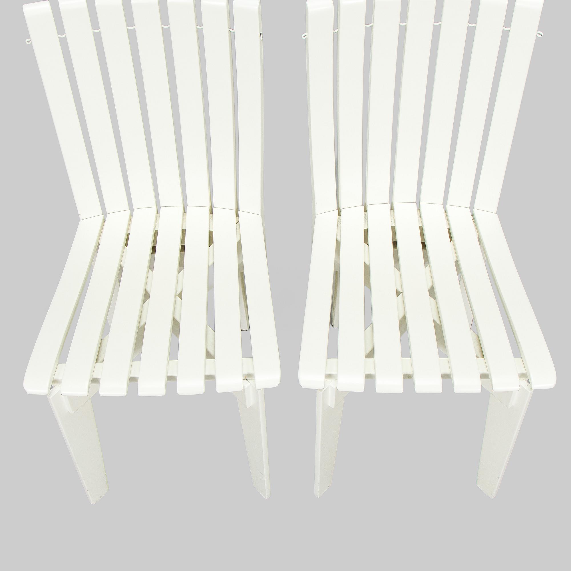 Alvar & Aino Aalto, trädgårdsmöblemang, 5 delar, "Aurinko"-serien, Artek 2000-tal.